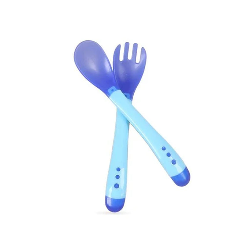 Baby Cartoon Tableware Set Children Utensil Stainless Steel Toddler Dinnerware Cutlery Cartoon Infant Food Feeding Spoon Fork
